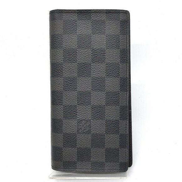 100% Authentic Louis Vuitton Portefeuille Brazza Grapite Long Wallet - Picture 1 of 9